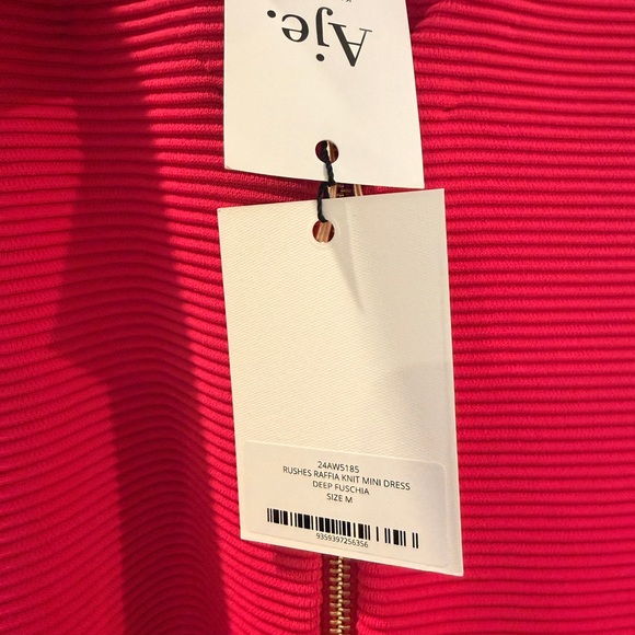 Aje Rushes Raffia Knit Dress . Never Worn - Picture 4 of 5